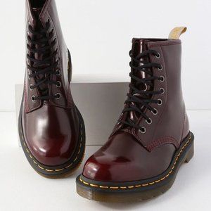 Dr. Martens Pascal Cherry Red Boots US 6